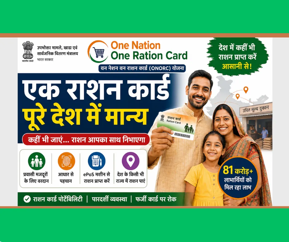One Nation One Ration Card (ONORC) Scheme 2026: कहीं भी लें राशन, जानें पात्रता, लाभ, दस्तावेज और पूरी प्रक्रिया